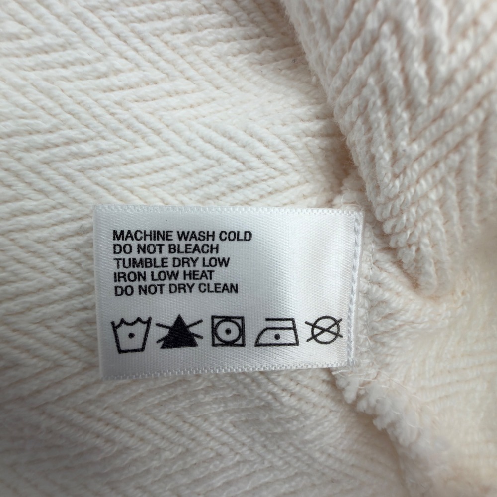 Orvis Womens XS Cream Herringbone Textured 100% Cotton Raglan Sweatshirt Preppy - Picture 5 of 10